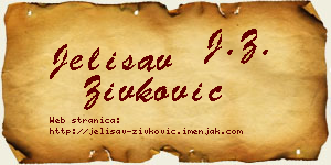 Jelisav Živković vizit kartica